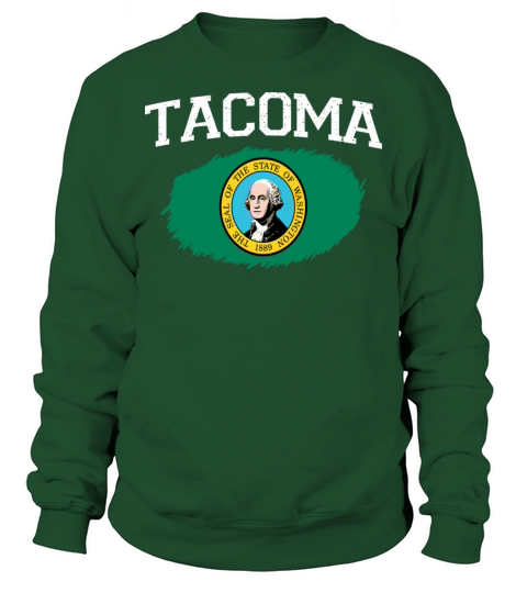Tacoma Wa Washington Flag Vintage Usa Sports Men W Sweatshirt Unisex
