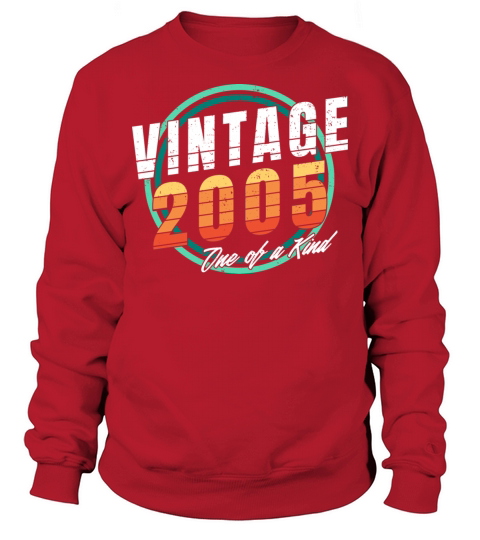 Vintage 2005 Shirt for Men Women 18 Year Old 18th Sweatshirt Unisex