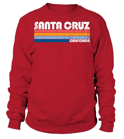 Vintage Retro 70S 80S Style Santa Cruz California Sweatshirt Unisex