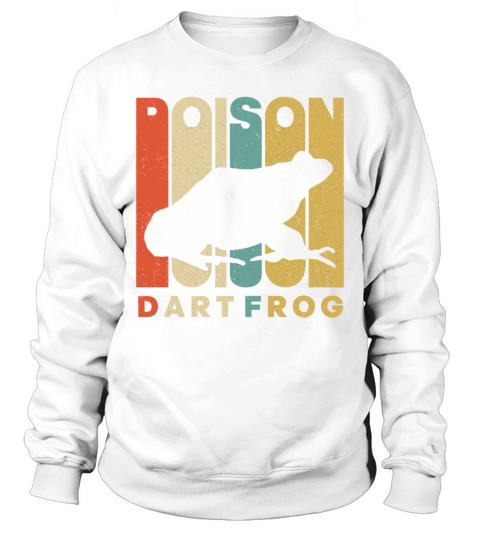 Vintage Retro Poison Dart Frog Sweatshirt Unisex