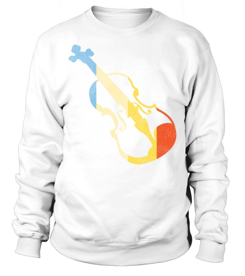 Violin Violinist Retro Vintage Sweatshirt Unisex
