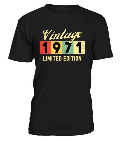 50th Birthday Vintage 1971 T-Shirt Unisex