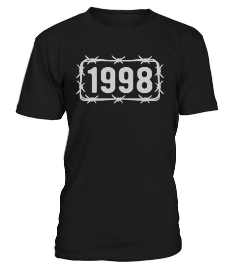 Birthday Vintage 1998 Barbed Wire T-Shirt Unisex