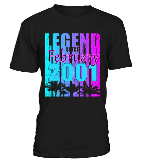 Born 2001 February 22nd Birthday Gift T-Shirt Unisex