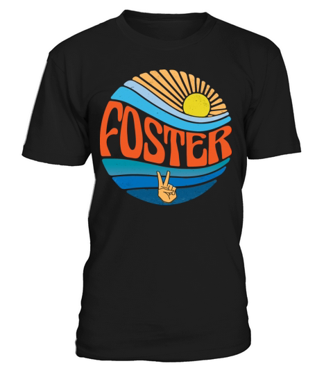 Foster Shirt Vintage Sunset Foster Groovy Tie Dye T-Shirt Unisex