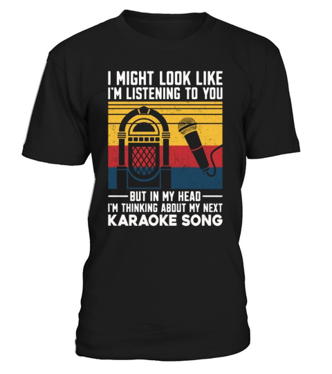 Karaoke Singer Vintage Retro I T-Shirt Unisex