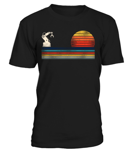Robot Robotics Engineer Retro T-Shirt Unisex