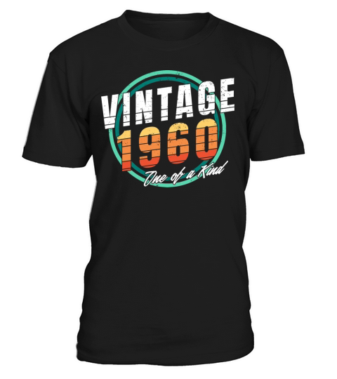 Vintage 1960 Shirt for Men Women 63 Year Old 63rd T-Shirt Unisex