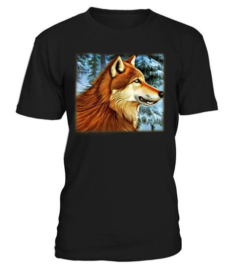 Wolf artwork design predator face imprint T-Shirt Unisex