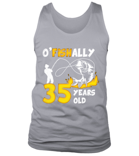 35th Birthday Fishing 1978 Vintage Fisherman Angle Tank Top Unisex