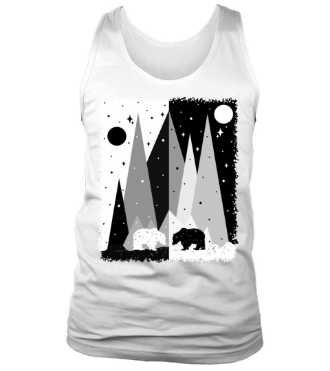 Bear In The Mountains Tank Top Unisex