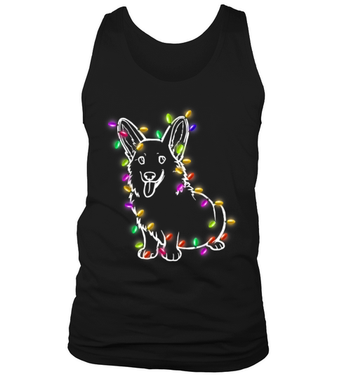 Corgi Santa Christmas Lights Xmas Gifts Boys Kids Tank Top Unisex