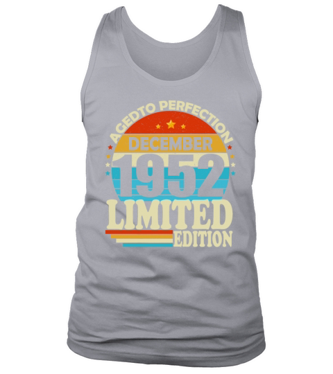 December 1952 Vintage vintage retro birthday Tank Top Unisex