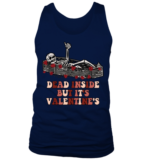 Funny Valentines Day Skeleton Tank Top Unisex