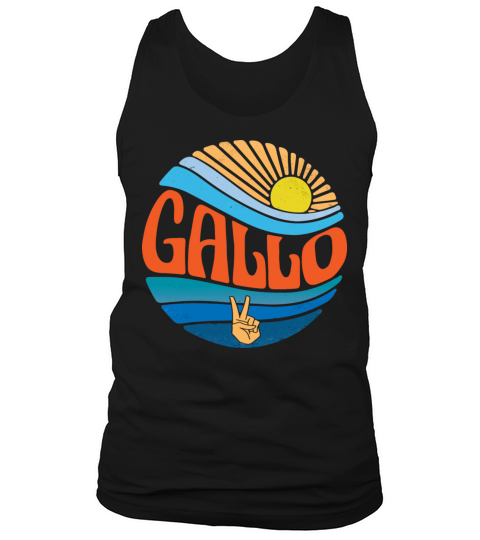 Gallo Shirt Vintage Sunset Gallo Groovy Tie Dye Tank Top Unisex