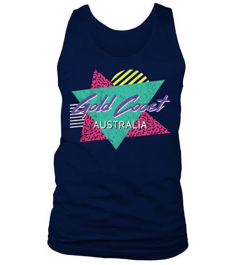 Gold Coast Australia Vintage Retro 80s 90s Vacatio Tank Top Unisex