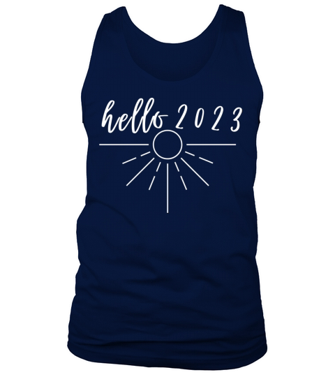 hello 2023 new year sun lovers matching gift Tank Top Unisex