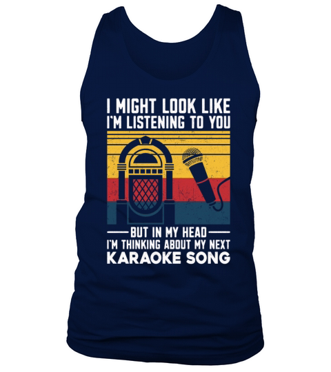 Karaoke Singer Vintage Retro I Tank Top Unisex
