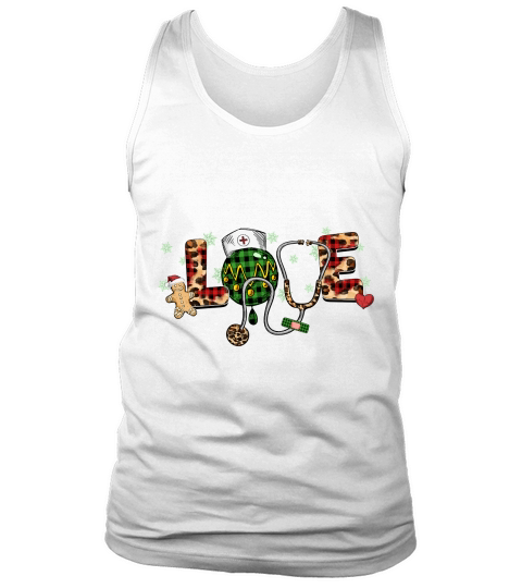 LOVE Christmas Nurse Tank Top Unisex