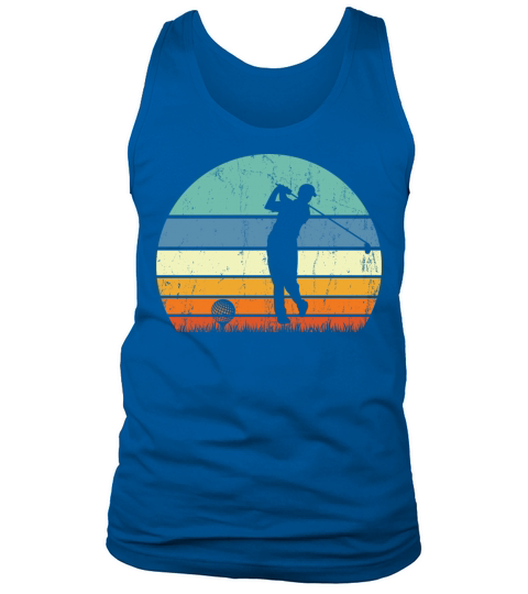 Retro vintage Golf t-shirt Tank Top Unisex