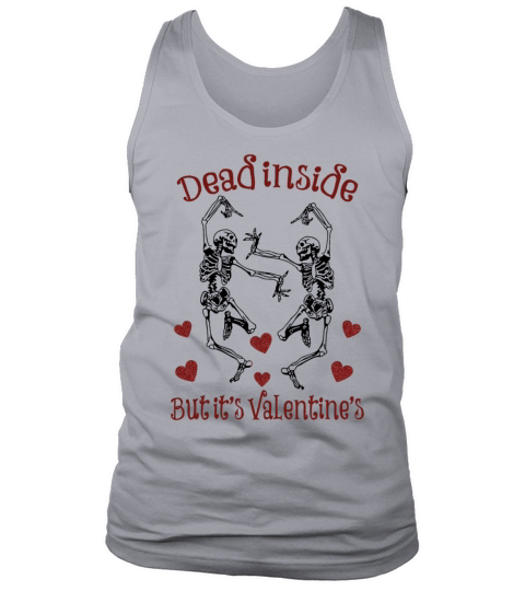 Valentine dancing skeletons funny valentines day Tank Top Unisex