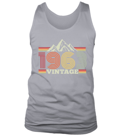 Vintage 1963 Birthday Retro Look Tank Top Unisex