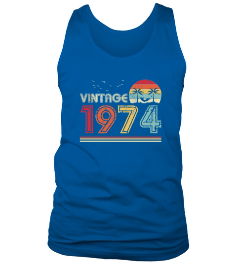 Vintage 1974 Limited Edition 47th Birthday Gift Tank Top Unisex