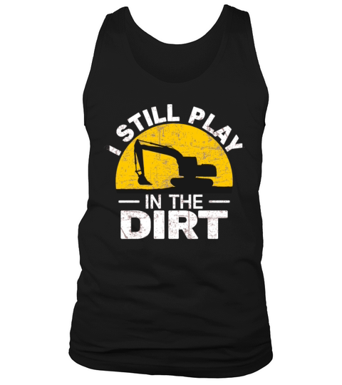 vintage excavator operator construction worker Tank Top Unisex