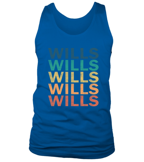 Wills Name T Shirt - Wills Vintage Retro Name Gift Tank Top Unisex