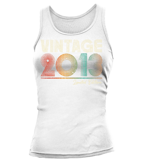 10 Years Old Vintage 2013 10th Birthday Gifts Tank top Woman