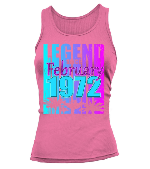 1972 Born Legend February Vintage Tank top Woman