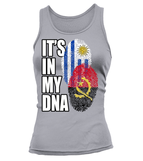 Angolan And Uruguayan Mix Heritage DNA Flag Tank top Woman