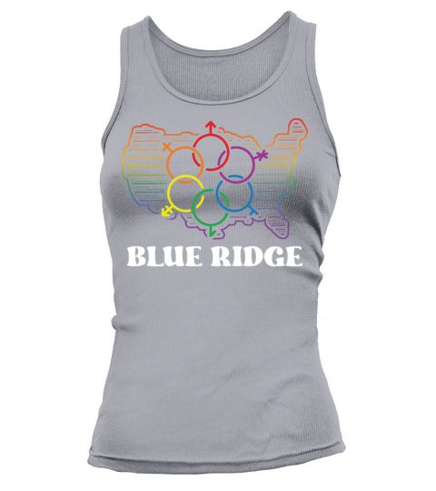 Blue Ridge Pride Flag Pride Month LGBTQ Flag LGBT Tank top Woman