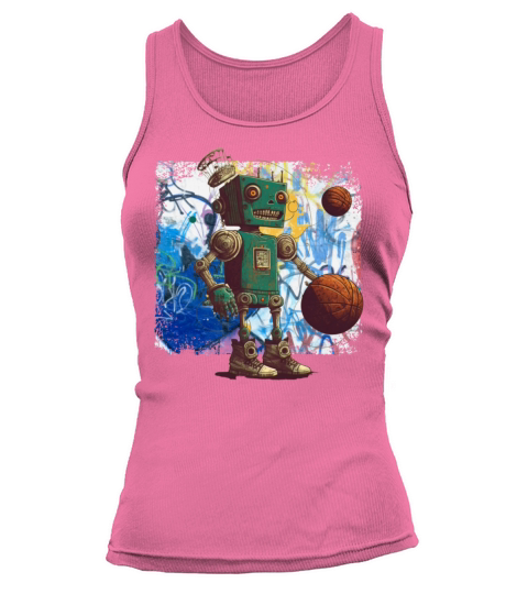 Personalized robot basketball street design ideas Tank top Woman