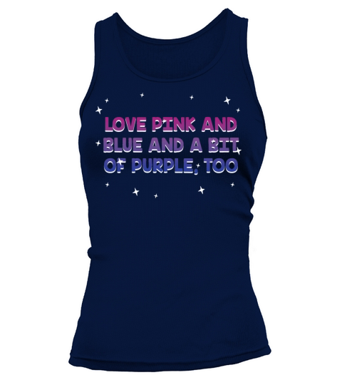 Pink Blue and a Bit of Purple Bisexual LGBTQ Bi Tank top Woman