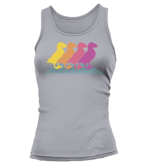 Puffins Seabird Vintage Iceland Bird Puffin Tank top Woman