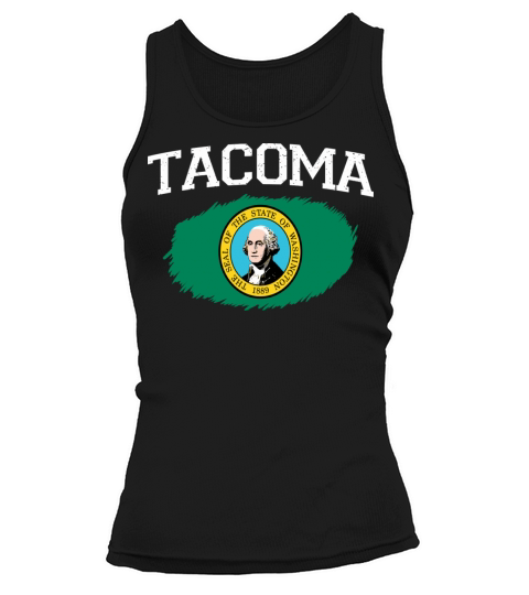 Tacoma Wa Washington Flag Vintage Usa Sports Men W Tank top Woman