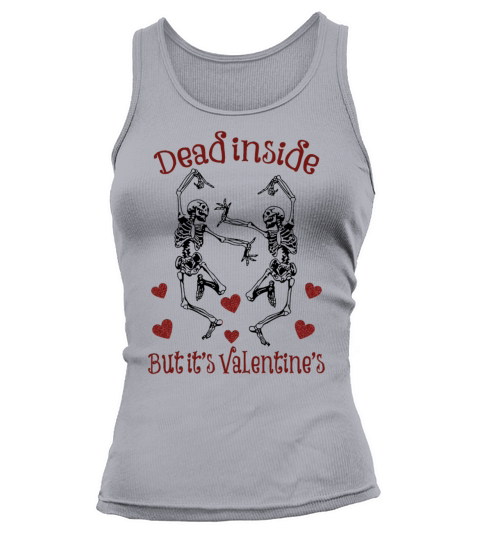 Valentine dancing skeletons funny valentines day Tank top Woman