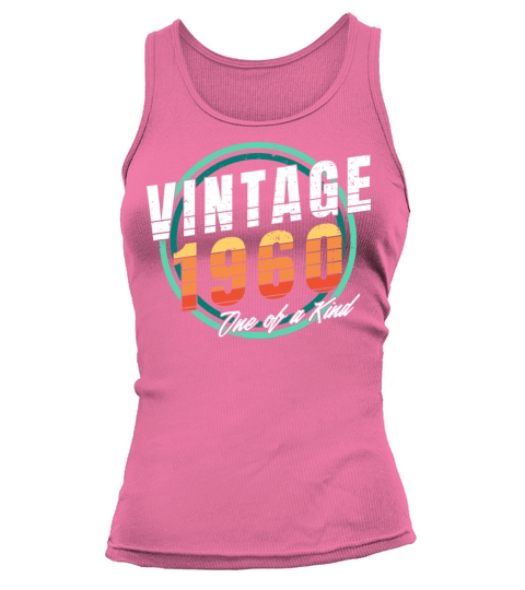 Vintage 1960 Shirt for Men Women 63 Year Old 63rd Tank top Woman