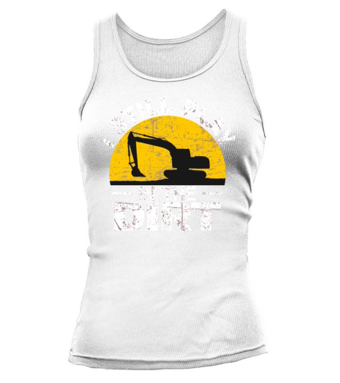 vintage excavator operator construction worker Tank top Woman