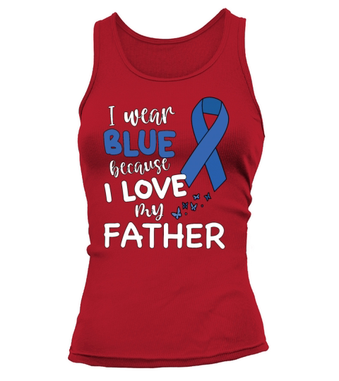 Wear Blue Colon Cancer Awareness Survivor Tank top Woman