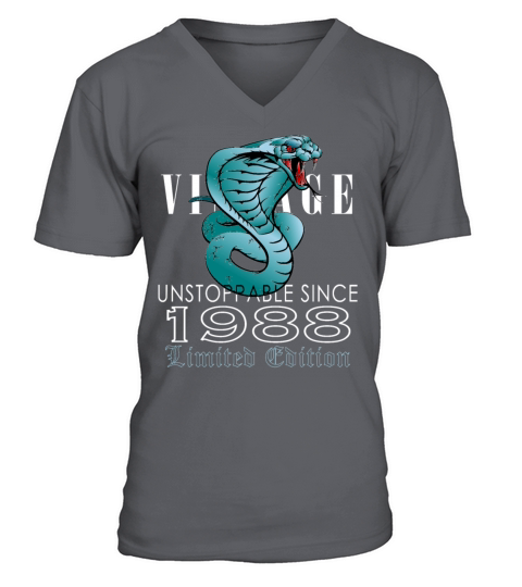 1988 Vintage Snake 35 Years Limited Edition V-Neck T-shirt