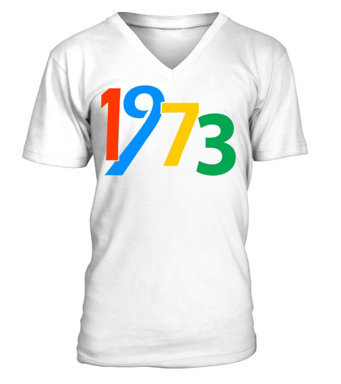 50th Birthday 1973 50 years Gifts For Men Women V-Neck T-shirt