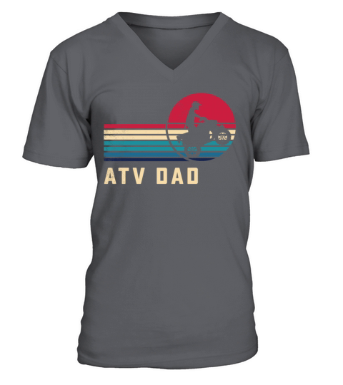 all terrain vehicles DAD aesthetic vintage art ret V-Neck T-shirt