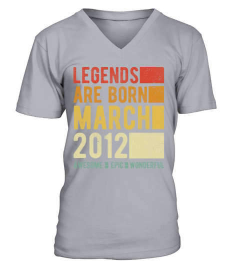 Birthday March 2012 V-Neck T-shirt