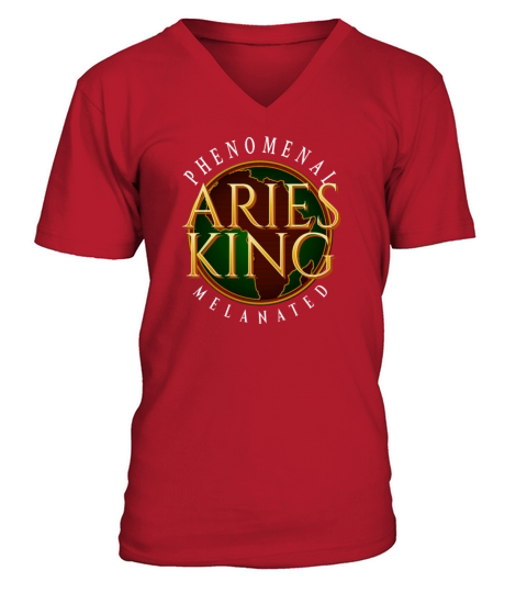 Dope Aries King Astrology Zodiac Unapologetically V-Neck T-shirt