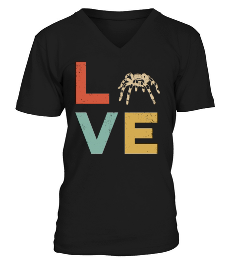 Love Tarantulas Vintage Rodent Lovers Womens Tara V-Neck T-shirt