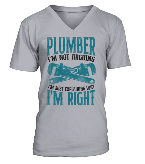 Plumbing Plumber Vintage Plumber V-Neck T-shirt