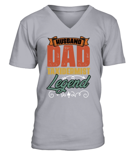 Retro Vintage Taxidermy Legend Stuffing Crew V-Neck T-shirt