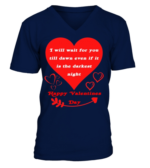 valentine day498 V-Neck T-shirt